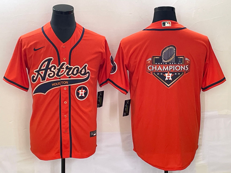 Men's Houston Astros Orange Team Big Logo With Patch Cool Base Stitched Baseball Jersey Men's Houston Astros Orange Team Big Logo With Patch Cool Base Stitched Baseball Jersey